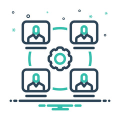 Mix icon for collaborative