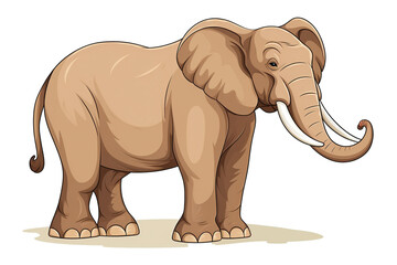 Fototapeta premium elephant. Transparent background. generative AI
