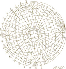 Polar proyeccion design vector illustration sketch