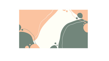 Abstract vector pastel pink and gray chaotic spots with lines.