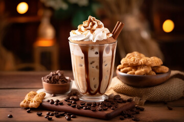 cup of coffee with sticks