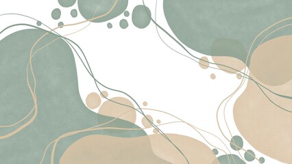 Abstract drawn pastel gray and pink chaotic spots with lines.