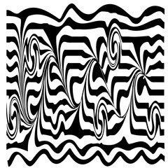 Psychedelic waves. Sound waves.