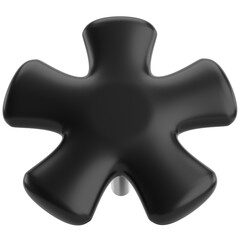 Push pin. Drawing pin. 3D pin. 3D illustration.