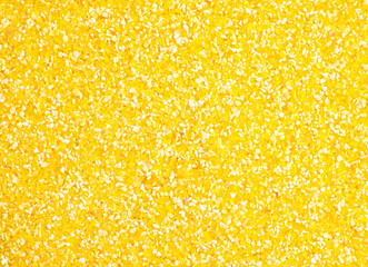 Yellow corn grits close-up