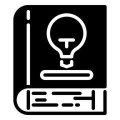 book icon, glyph icon style