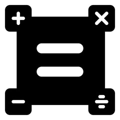 Fototapeta premium formula icon, glyph icon style