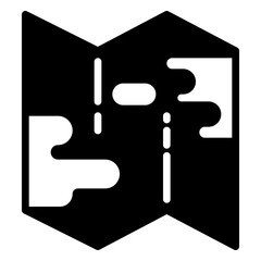 geography icon, glyph icon style