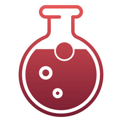 chemistry icon, gradient icon style