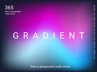 Liquid on colorful background. Bright mesh blurred pattern in pink, blue, green tones.