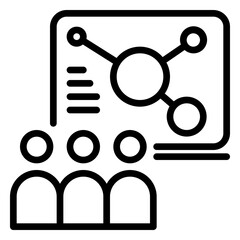 study icon, line icon style