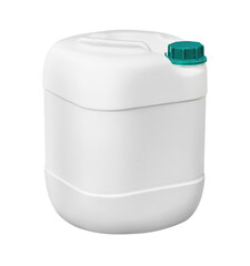Plastic container on a white background