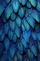 Obraz premium close-up of blue butterfly wings pattern, created with generative ai