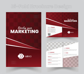 Business brochure template layout design,Corporate Bi Fold Brochure Template, Cover Page With Two Sides Presentation, 16 page corporate brochure editable template layout, minimal business brochure tem