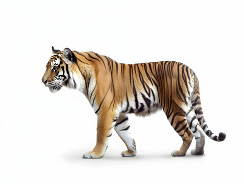 Bengal tiger It is a subspecies of the population of tigers. Considered to be one of
 the largest wild cats alive. Generative AI. Illustration