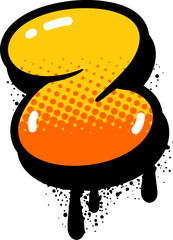 Graffiti Brush Letter Z