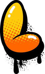 Graffiti Brush Letter L