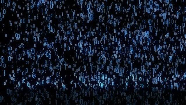 blue binary background