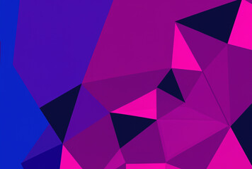 Obraz premium abstract trendy bright color background of geometric shapes created with generative ai technology