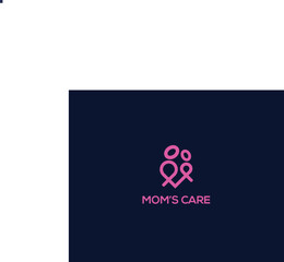 Mom's Care minimalist modern logo design
