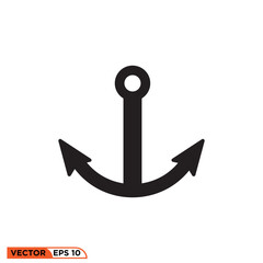 Icon vector graphic of anchor