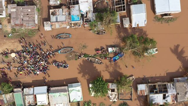 Floods in Sofala Buzi, Mozambique Took Place After tropical Cyclone Idai and Elloise