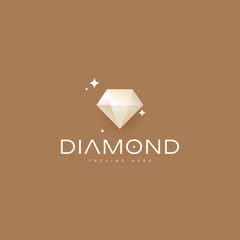 shining diamond stones logo design.