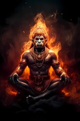 indian god hanuman,Generative AI