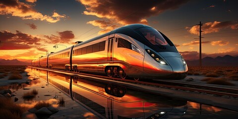High speed train conceptual design. Generative AI