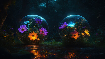 flowers in the orb 