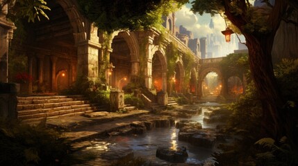 Fototapeta premium Role Playing Games Game Art Background