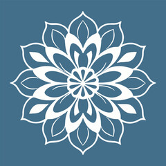 flower logo vector simple abstract flat mandala tattoo plant color blossom floret bloom stencil