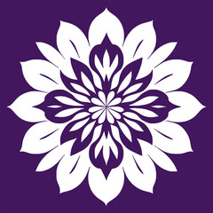 flower logo vector simple abstract flat mandala tattoo plant color blossom floret bloom stencil