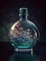 Luxurious Perfume Bottle in Exquisite Commercial Shot. Generative Ai