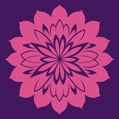 flower logo vector simple abstract flat mandala tattoo plant color blossom floret bloom stencil