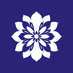 flower logo vector simple abstract flat mandala tattoo plant color blossom floret bloom stencil