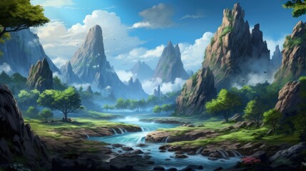 Fantasy Landscape Game Art