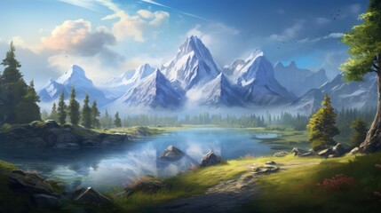 Fantasy Landscape Game Art