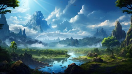 Fantasy Landscape Game Art