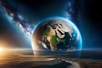 earth and moon Generator by using AI Technology