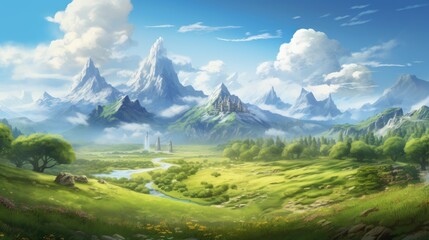 Fantasy Landscape Game Art