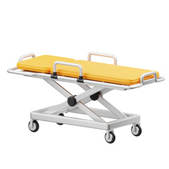 Medical Stretcher 3D Icon