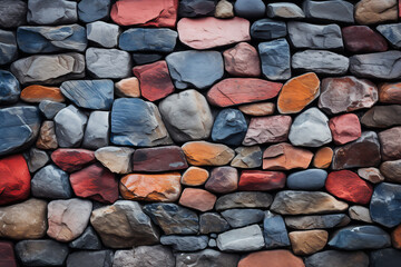 Rock wall, Colorful stone background