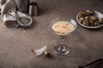 Creamy chocolate coffee alcoholic cocktail