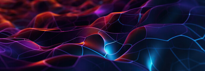 Obraz premium Modern digital abstract 3D background. Can be used in the description of network abilities, technological processes, digital storages, science, education, etc.