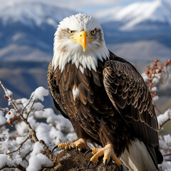 Obraz premium american bald eagle