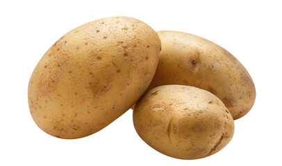 Delicious potatoes cut out