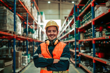 Shot of warehouse members collaborate daily to audit, examine inventory shipments. They organize and monitor storage, update checklists, and communicate effectively to ensure efficient distribution.