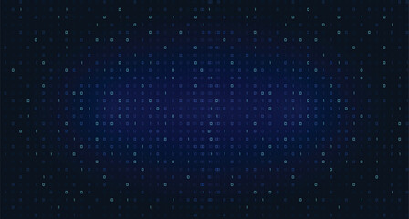 Obraz na płótnie Canvas Creative vector illustration of stream of binary code. Computer matrix background art design. Digits on screen. Abstract concept graphic data, technology, decryption, algorithm, encryption element 