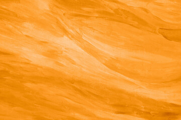 Orange background oil paint texture.